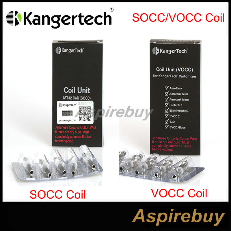 Upgradeda 100% Original Kanger SOCC/VOCC Coil occ(Organic Cotton Coil) for Subtank EVOD Mega, Aerotank, Aerotank Mini, Aerotank Mega
Upgradeda 100% Original Kanger SOCC/VOCC Coil occ(Organic Cotton Coil) for Subtank EVOD Mega, Aerotank, Aerotank Mini, Aerotank Mega