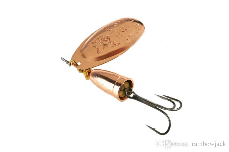 Blue FOXSPPINNER Metal Jigs Spinnerbaits Fishing Lure 6 Size 3 Colors Freshwater Spinner Bionic bait Fishing Hook