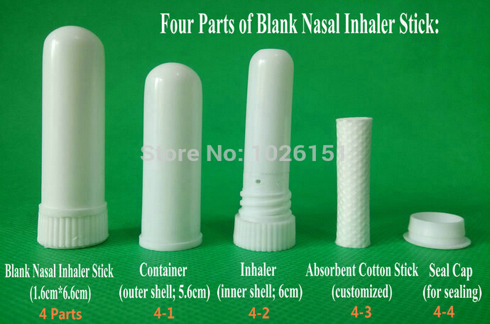 Wholesale-Free shipping 100 sets blank nasal inhaler aroma sticks, blank aromatherapy nasal inhaler, nasal inhalers (Cotton Wicks 51mm) Wholesale-Free shipping 100 sets blank nasal inhaler aroma sticks, blank aromatherapy nasal inhaler, nasal inhalers (Cotton Wicks 51mm)