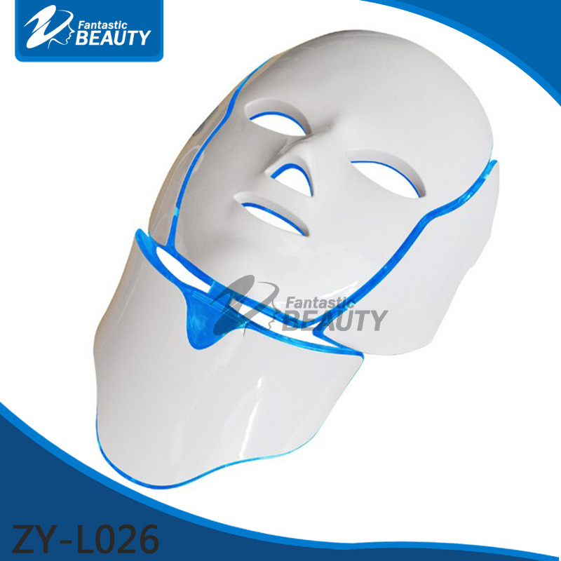 PDT 7 LED Light Therapy Face Beauty Machine LED Facial Neck Mask With Microcurrent for Skin Whitening Device