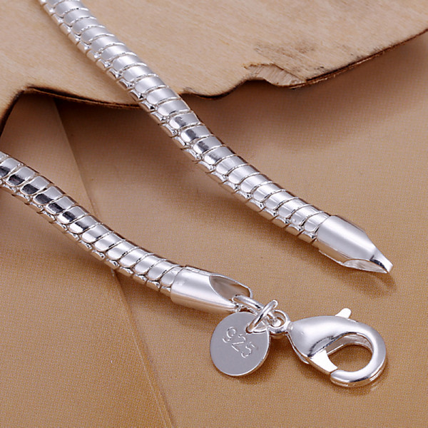 Hot sale best gift 925 silver 4M snake bone bracelet DFMCH159,brand new fashion 925 sterling silver plated Chain link bracelets