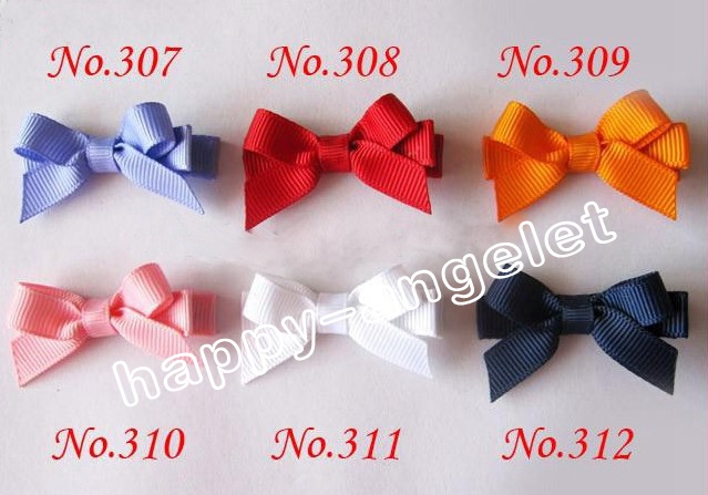 Lovely Hairpins Hair Bows Clips Rainbow for Girl Kids Children Duckbill Hairpin Candy Color Mini Barrettes Accessories FJ3212