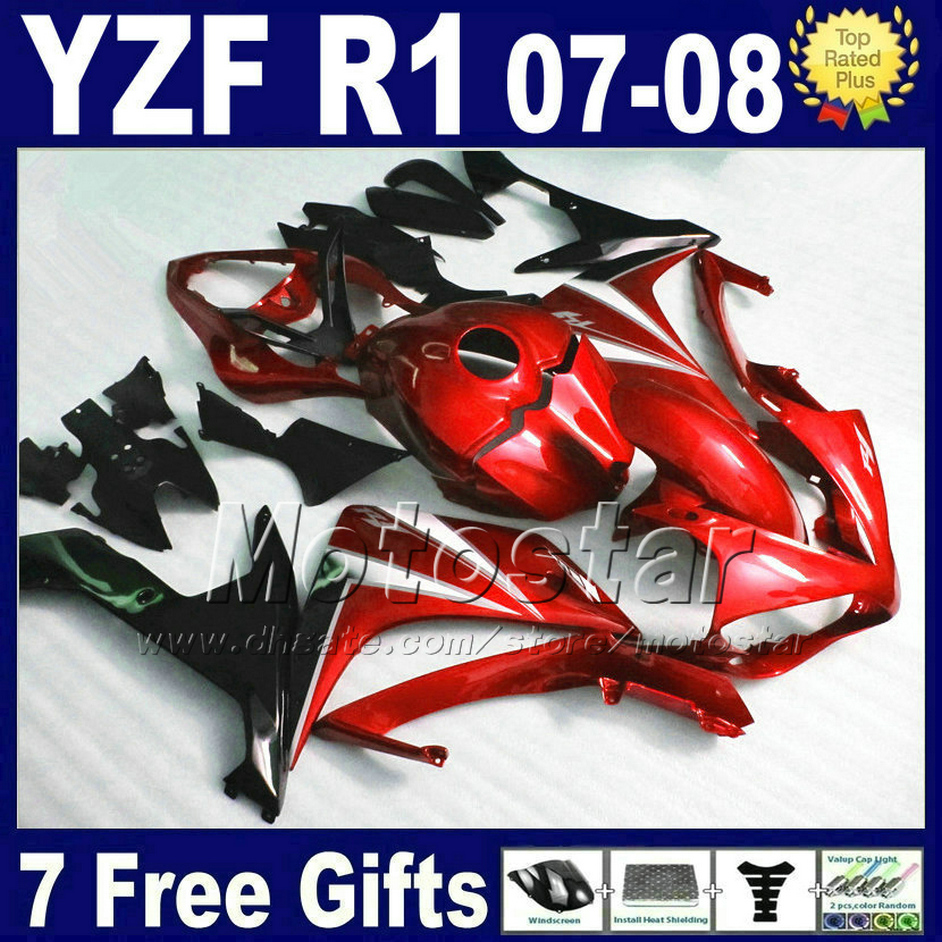 100% fit ! Injection Fairing kit for YAMAHA R1 2007 2008 red plastic set 07 08 yzf R1 fairings kits motorcycle 27JQ 7 gifts, Multi-color
100% fit ! Injection Fairing kit for YAMAHA R1 2007 2008 red plastic set 07 08 yzf R1 fairings kits motorcycle 27JQ 7 gifts, Multi-color