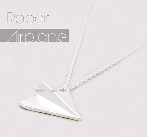 10PCS Fashion Gold Silver Origami Plane Bracelet Paper Plane Bracelets Tiny Aircraft Airplane Bracelet Jewelry for women