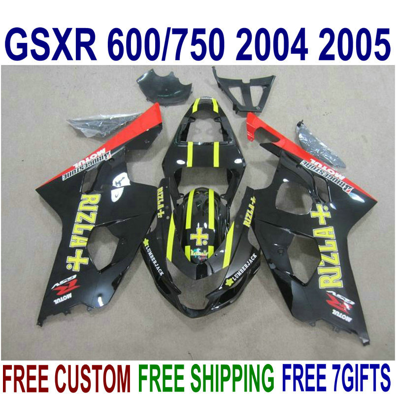 ABS full fairing kit for SUZUKI GSXR600 GSXR750 2004 2005 K4 GSX-R600/750 04 05 red black blue high grade fairings set R44J, Same as the picture shows
ABS full fairing kit for SUZUKI GSXR600 GSXR750 2004 2005 K4 GSX-R600/750 04 05 red black blue high grade fairings set R44J, Same as the picture shows