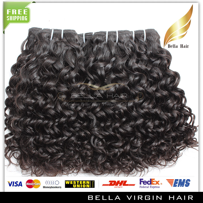 Bella Hair 8A Water Wave 8-34inch Brazilian Virgin Extensions Natural Color 3pcs/lot Remy Human Wet and Wavy 3 Bundles Deals Soft Shinny Full Head