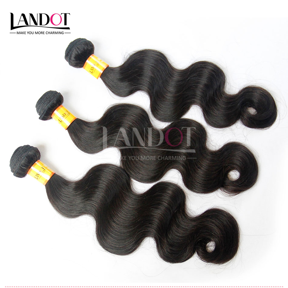 9A Grade Malaysian Body Wave Virgin Human Hair Weave Bundles 3Pcs Unprocessed Malaysian Remy Hair Extensions Soft Full Tangle Free Color 1B