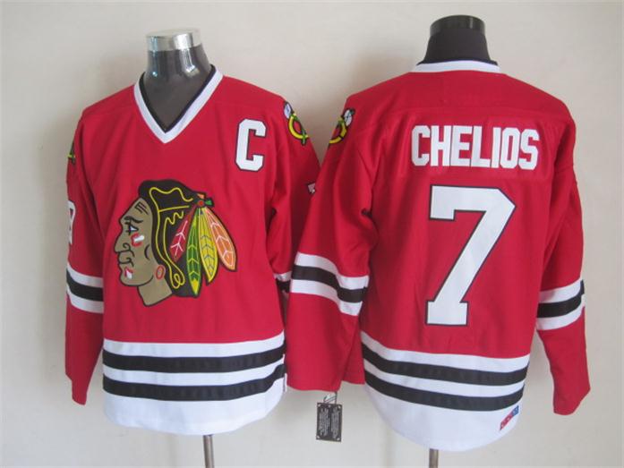 Top Quality ! Men Chicago Blackhawks Ice Hockey Jerseys Cheap 7 Chris Chelios Retro Vintage CCM Authentic Stitched Jerseys Mix Order, Red
Top Quality ! Men Chicago Blackhawks Ice Hockey Jerseys Cheap 7 Chris Chelios Retro Vintage CCM Authentic Stitched Jerseys Mix Order, Red