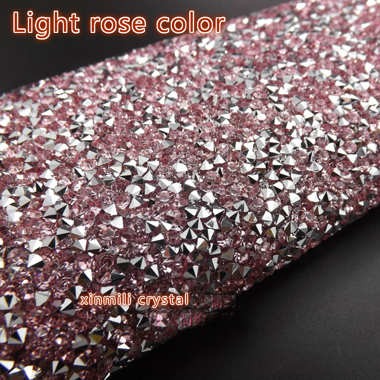 ship Crystal resin rhinestone self Adhesive sheet or fix to fabric rhinestone decor mesh roll for wedding 2440cm Strass B5297226