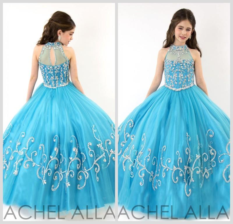RACHEL ALLAN Girls Pageant Dresses 2016 New Sheer High Neck Tulle Blue Rhinestone Crystal Beads Glitz Ball Gown Long Flower Girls Gowns 1570
RACHEL ALLAN Girls Pageant Dresses 2016 New Sheer High Neck Tulle Blue Rhinestone Crystal Beads Glitz Ball Gown Long Flower Girls Gowns 1570