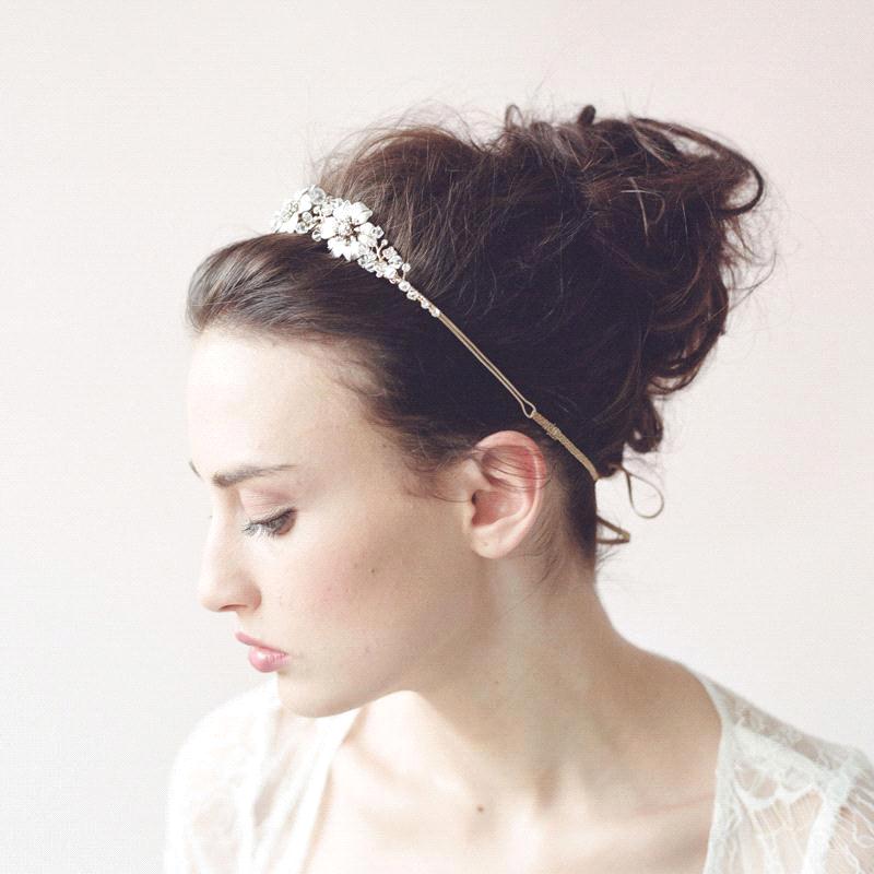 BlingBling Beautiful Bridal Hair Accessories Flower Beads 2020 Handmade Girl's Party Headbands Shiny Wedding Headpieces for Bride CPA462