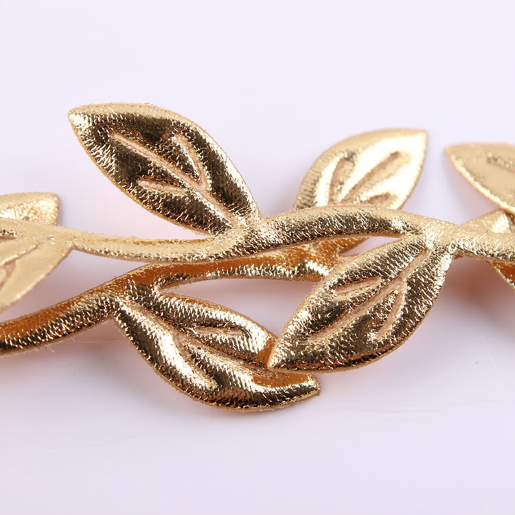 20PC Mommy Me Gold & silver olive leaves Leaf Headband Embossing Hair band Fashion Boho Baby Girl women Head Wrap flower hair garland FD6581