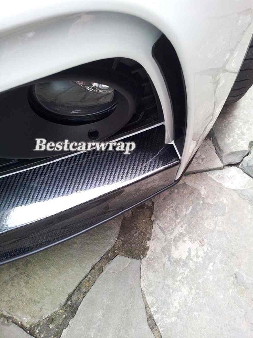 Premium Black 5D Carbon Fiber Vinyl Wrap Car Wrap Film Air Bubble Free Gloss 5D Carbon Fibre Vehicle Wrapping Film size 1.52x20m/Roll
