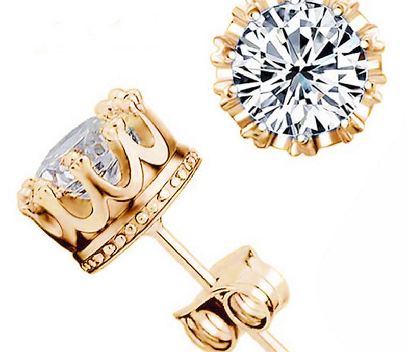 Hot Sale 925 silver earrings natural crystal wholesale fashion small sterling silver jewelry for women stud men or women earings
