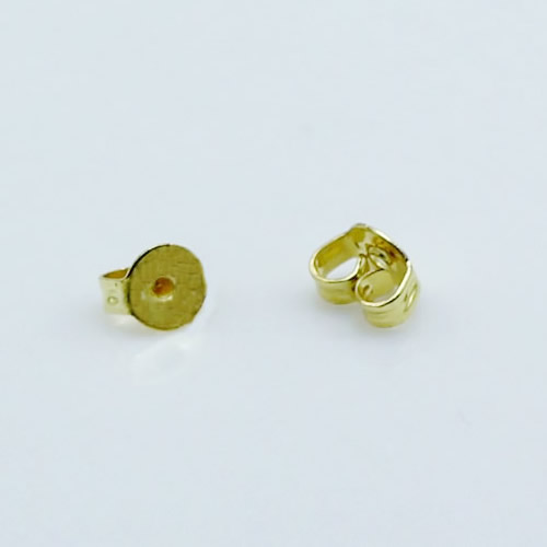 Beadsnice earring backs brass earring findings wholesale earrings nuts stopper pad size 5x5 mm ID 9070