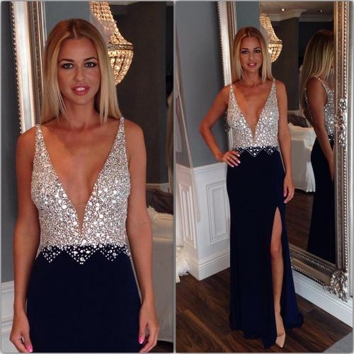 Deep V neck Major Beaded Prom Dresses A Line Sexy Backless Long Black high Split Formal Party Evening Gowns 2016 Robe de Soiree, Gold
Deep V neck Major Beaded Prom Dresses A Line Sexy Backless Long Black high Split Formal Party Evening Gowns 2016 Robe de Soiree, Gold