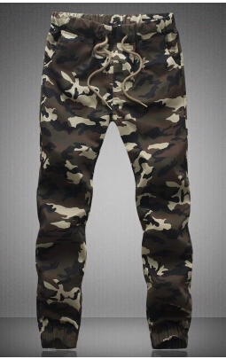 Wholesale-2016 HOT Dnine autumn army fashion hanging crotch jogger pants patchwork harem pants men crotch big Camouflage pants trousers