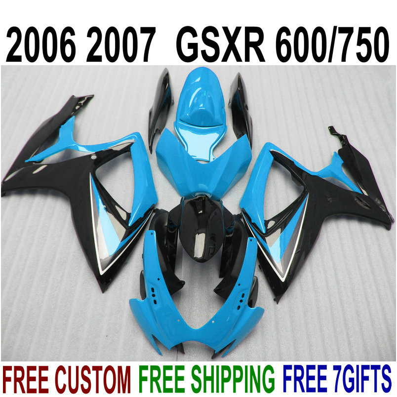 Top quality fairing kit for SUZUKI GSXR600 GSXR750 06 07 K6 GSX-R 600/750 2006 2007 blue black fairings set V58F, Same as the picture shows
Top quality fairing kit for SUZUKI GSXR600 GSXR750 06 07 K6 GSX-R 600/750 2006 2007 blue black fairings set V58F, Same as the picture shows