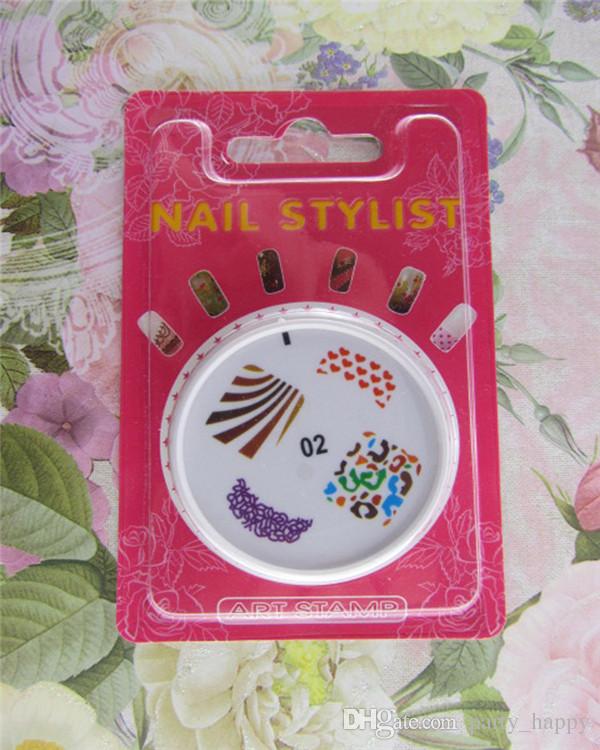 Nail Sticker Coloured Drawing Pattern Printing Nail Printing Template Silica Gel Seal Nail Polish Tool S Series Silicon Nail Art Templates