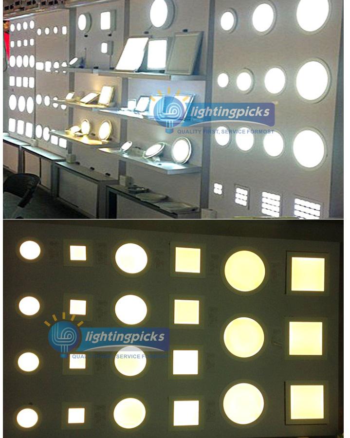 10 unit Led Panel Lights Dimmable 9W/12W/15W/18W/21W Led Recessed Downlights Lamp Warm/Cool White Super-Thin Round/Square 110-240V