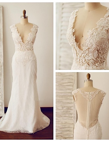 2016 Best Sale Fashion Custom Made Trumpet/Mermaid Ivory Court Train V-neck Pearl Lace Wedding Dresses 004
2016 Best Sale Fashion Custom Made Trumpet/Mermaid Ivory Court Train V-neck Pearl Lace Wedding Dresses 004