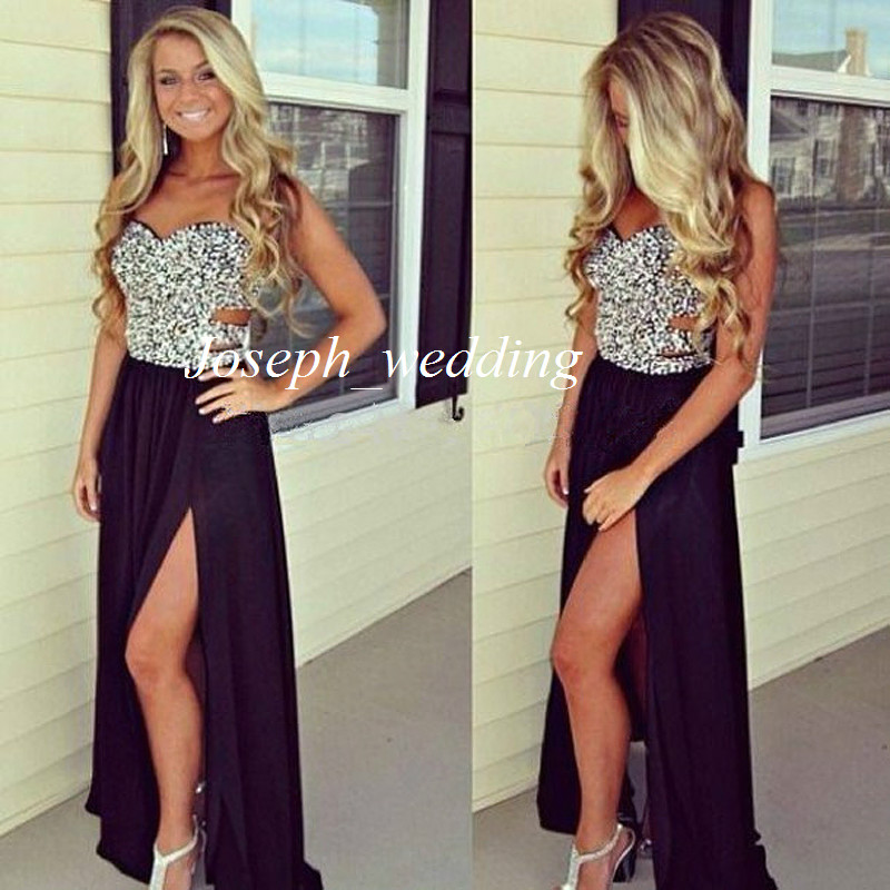 New Bling Bling High Quality Black Long Prom Dresses Best Selling Sexy Sweetheart Beaded Side Slit Girls Formal Evening Gowns, Blue
New Bling Bling High Quality Black Long Prom Dresses Best Selling Sexy Sweetheart Beaded Side Slit Girls Formal Evening Gowns, Blue