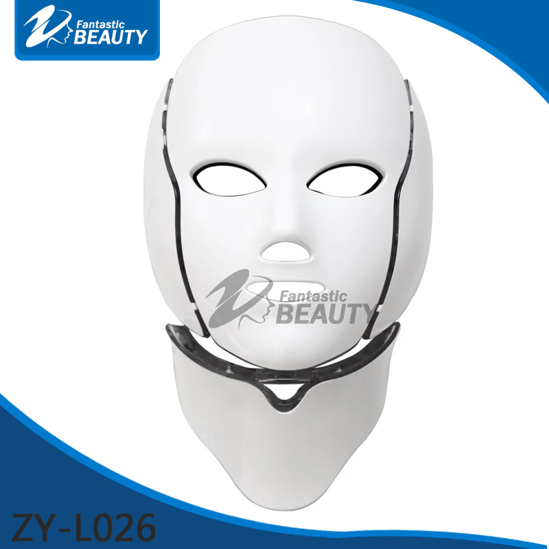 PDT 7 LED Light Therapy Face Beauty Machine LED Facial Neck Mask With Microcurrent for Skin Whitening Device