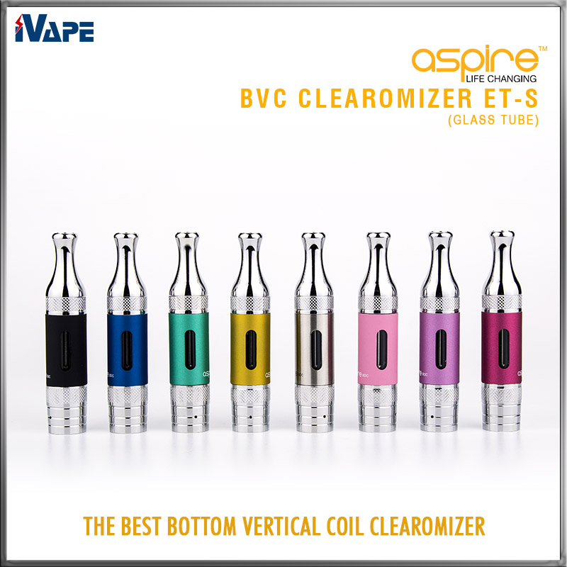 Aspire ET-S Clearomizer 3ml Glass Tube ETS BVC BDC E Electronic Cigarettes Atomizer ET-S Glassomizer with BVC BDC Replaceable Coil Available
Aspire ET-S Clearomizer 3ml Glass Tube ETS BVC BDC E Electronic Cigarettes Atomizer ET-S Glassomizer with BVC BDC Replaceable Coil Available