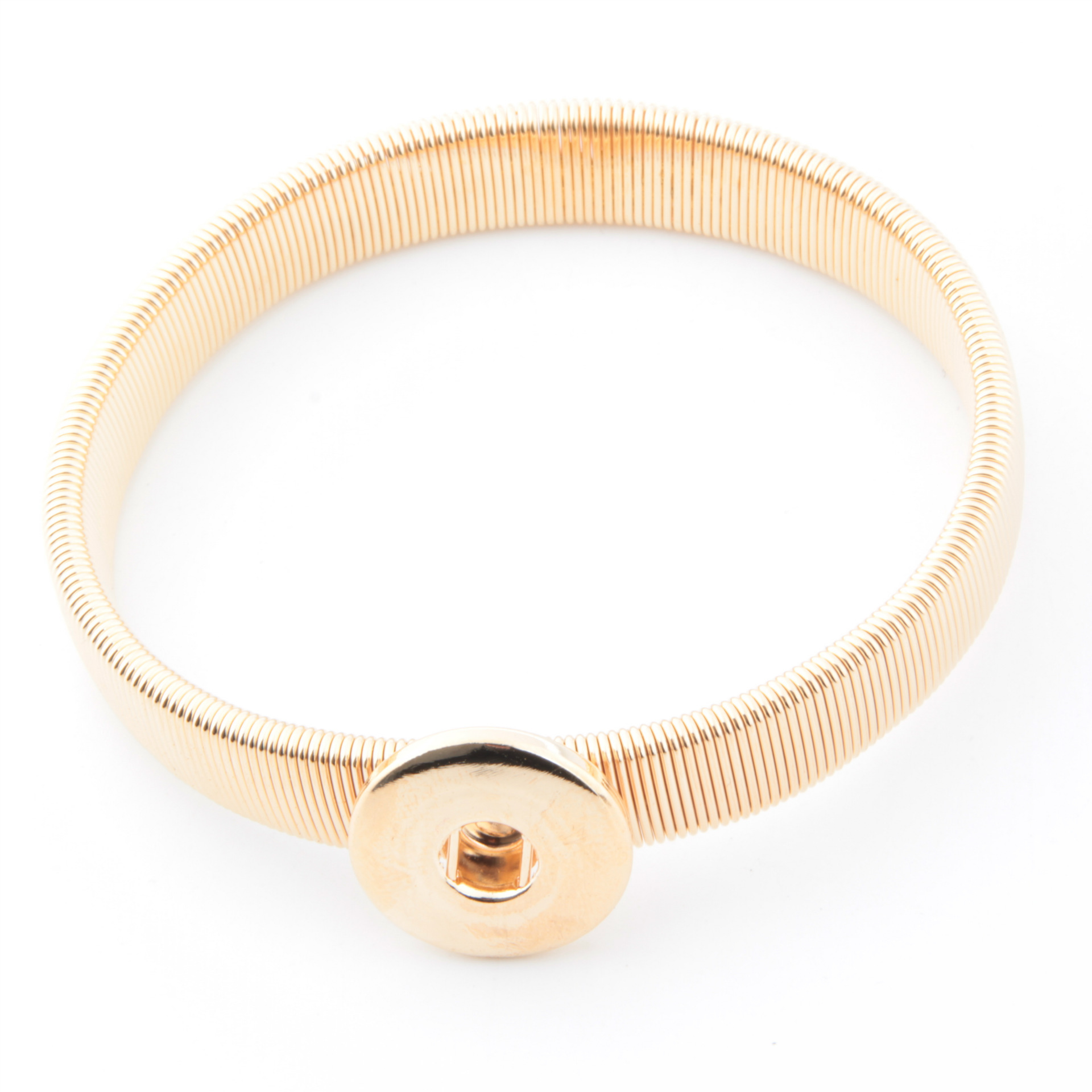 18mm snap button charm Elasticity Bracelet bangle silver gold chain snaps buttons Bracelets Jewelry for women men