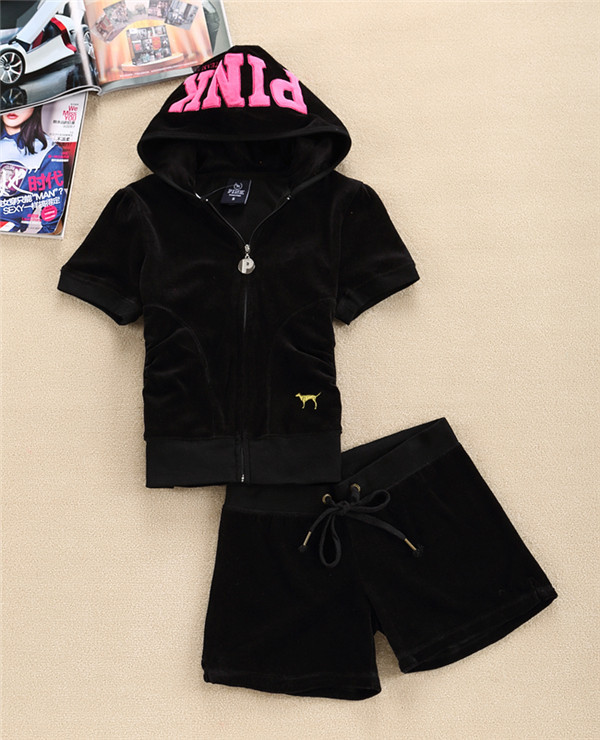 Velvet pink women' casual sports suit, fashion trim and short sleeve shorts suit, Gray
Velvet pink women' casual sports suit, fashion trim and short sleeve shorts suit, Gray