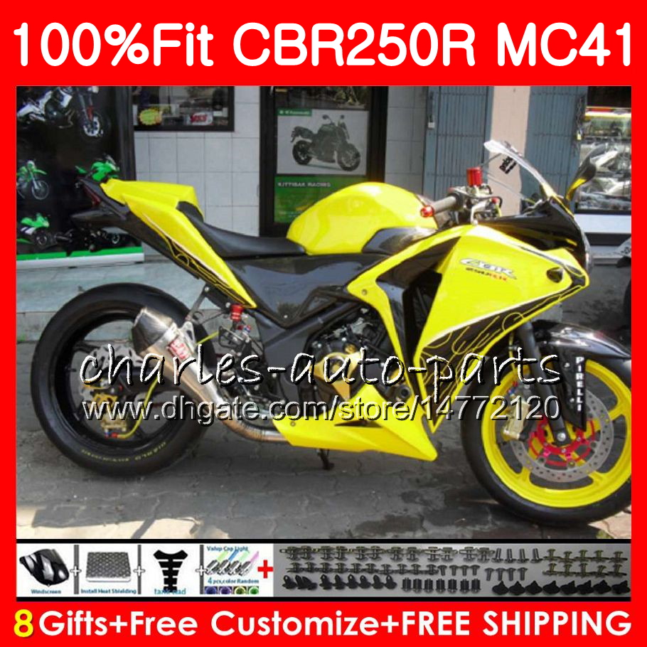 Injection For HONDA CBR250 R Light yellow CBR 250R 300R 11 12 13 14 15 94NO3 CBR300R CBR250R MC41 CBR 250 R 2011 2012 2013 2014 2015 Fairing, No. 1
Injection For HONDA CBR250 R Light yellow CBR 250R 300R 11 12 13 14 15 94NO3 CBR300R CBR250R MC41 CBR 250 R 2011 2012 2013 2014 2015 Fairing, No. 1