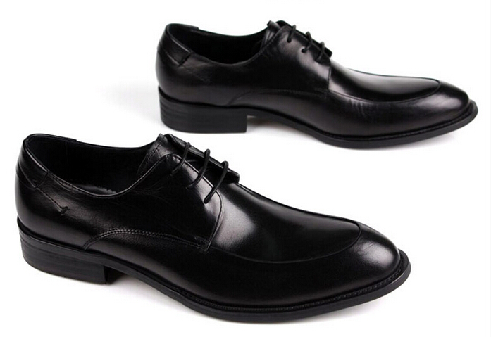 NEW Arrival Groom shoes Men's Fashion Shine leather shoes wedding dress shoes for men 2color