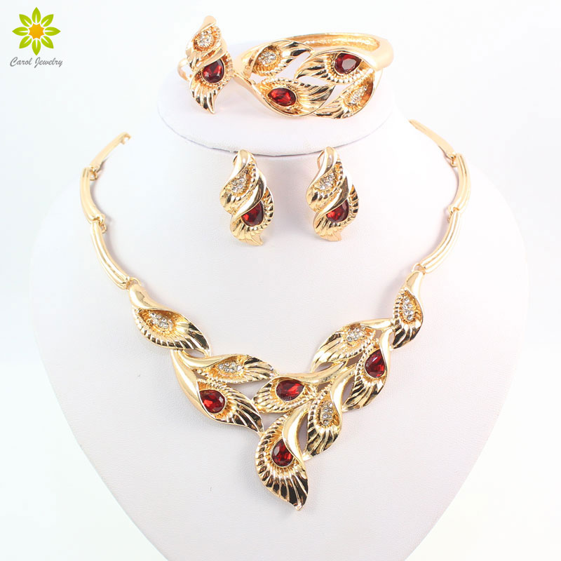 Fashion 18 K Gold Plated Jewelry Sets Leaves Shape African Costume Necklace Set Women Bridal Accessories
Fashion 18 K Gold Plated Jewelry Sets Leaves Shape African Costume Necklace Set Women Bridal Accessories