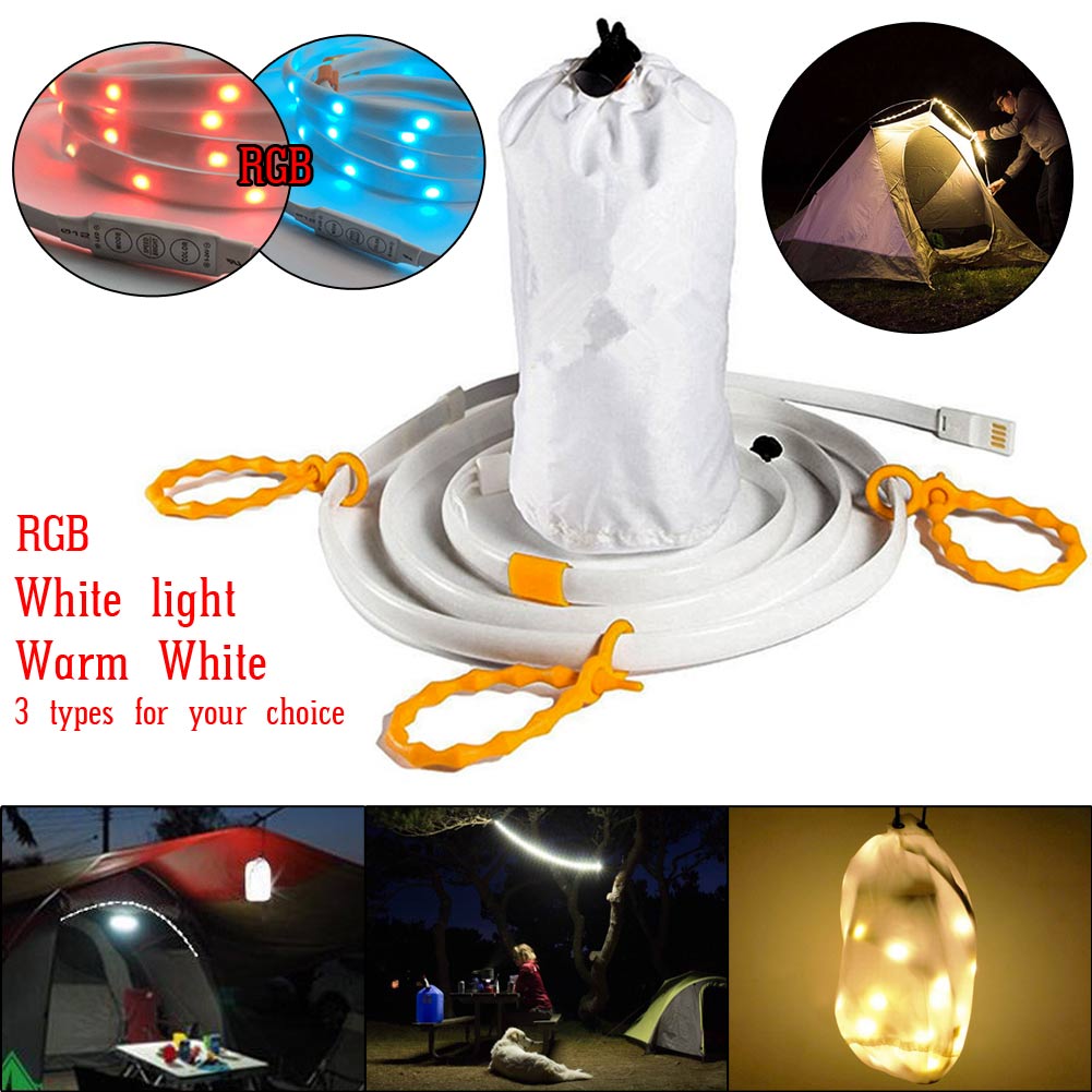 New IP67 5V LED Waterproof Hiking Camping Emergency USB Light Strip Tent Lamp Rope Warm White/White Light/RGB For Garage Project
New IP67 5V LED Waterproof Hiking Camping Emergency USB Light Strip Tent Lamp Rope Warm White/White Light/RGB For Garage Project