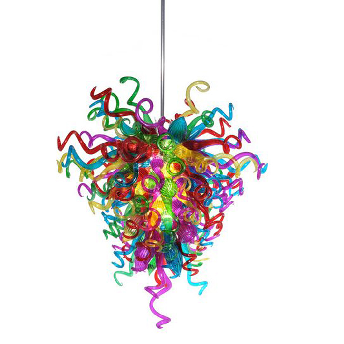 Handmade LED Chihuly-style Multicolor Glass Chandelier - Modern Art Deco for Home Decor
Handmade LED Chihuly-style Multicolor Glass Chandelier - Modern Art Deco for Home Decor