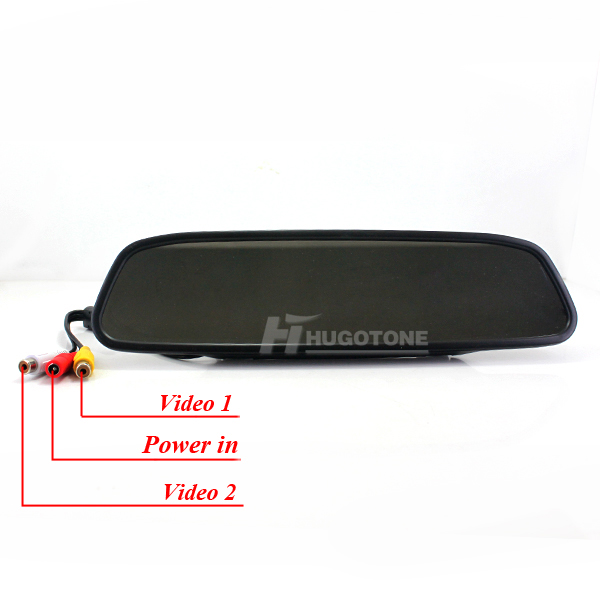 Update 4.3 Inch TFT Car Monitor Auto Parking Assitance Rear View Mirror Night Vision Wireless Waterproof Reversing Camera