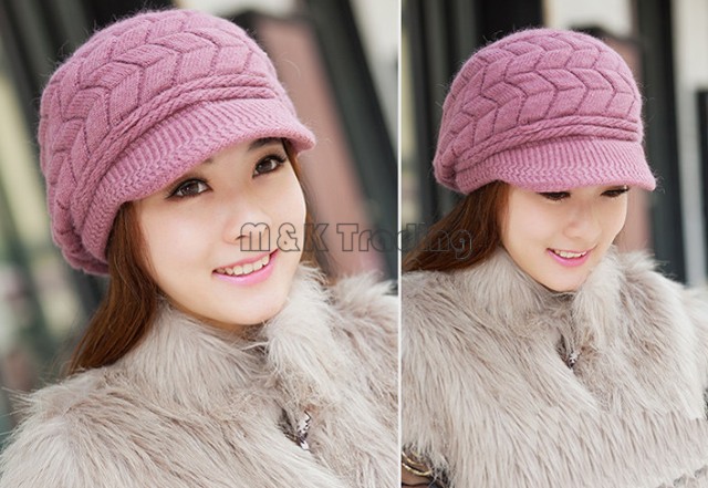 Fashion Crochet Beanie Hats Elegant Women Hat Winter And Fall Skull Caps Knitted Cap Keep Warm Multi Colors