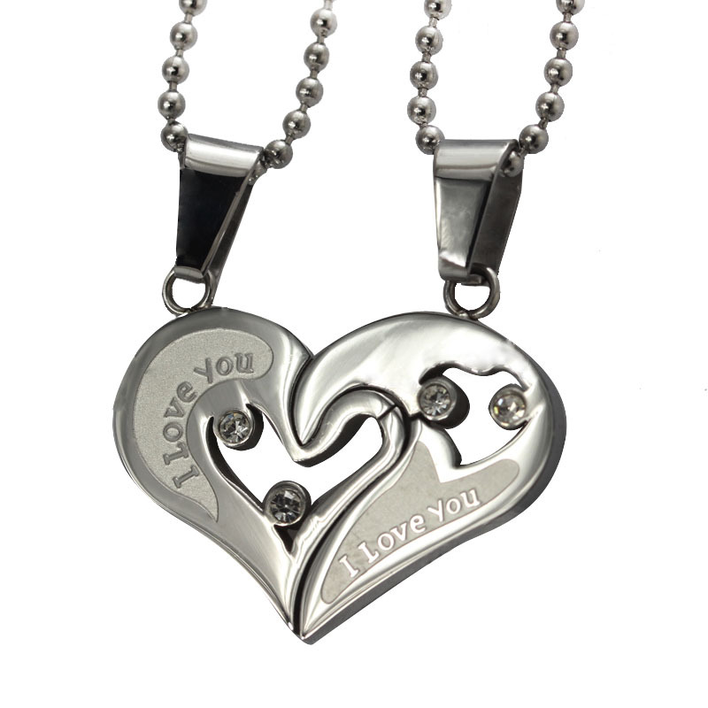 hot sale New 4 colors heart couple necklace pendant for his and her promise jewelry party dress jewelry gift
hot sale New 4 colors heart couple necklace pendant for his and her promise jewelry party dress jewelry gift