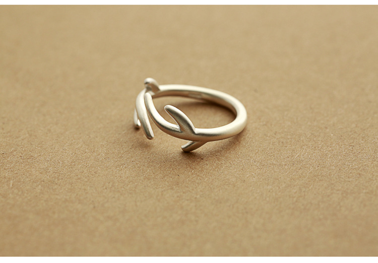 30PCS Opening Double Antlers Rng Cute Adjustable Deer Antler Rings Stag Animal Reindeer Ring Tree Branch Rings for Women Party Gifts