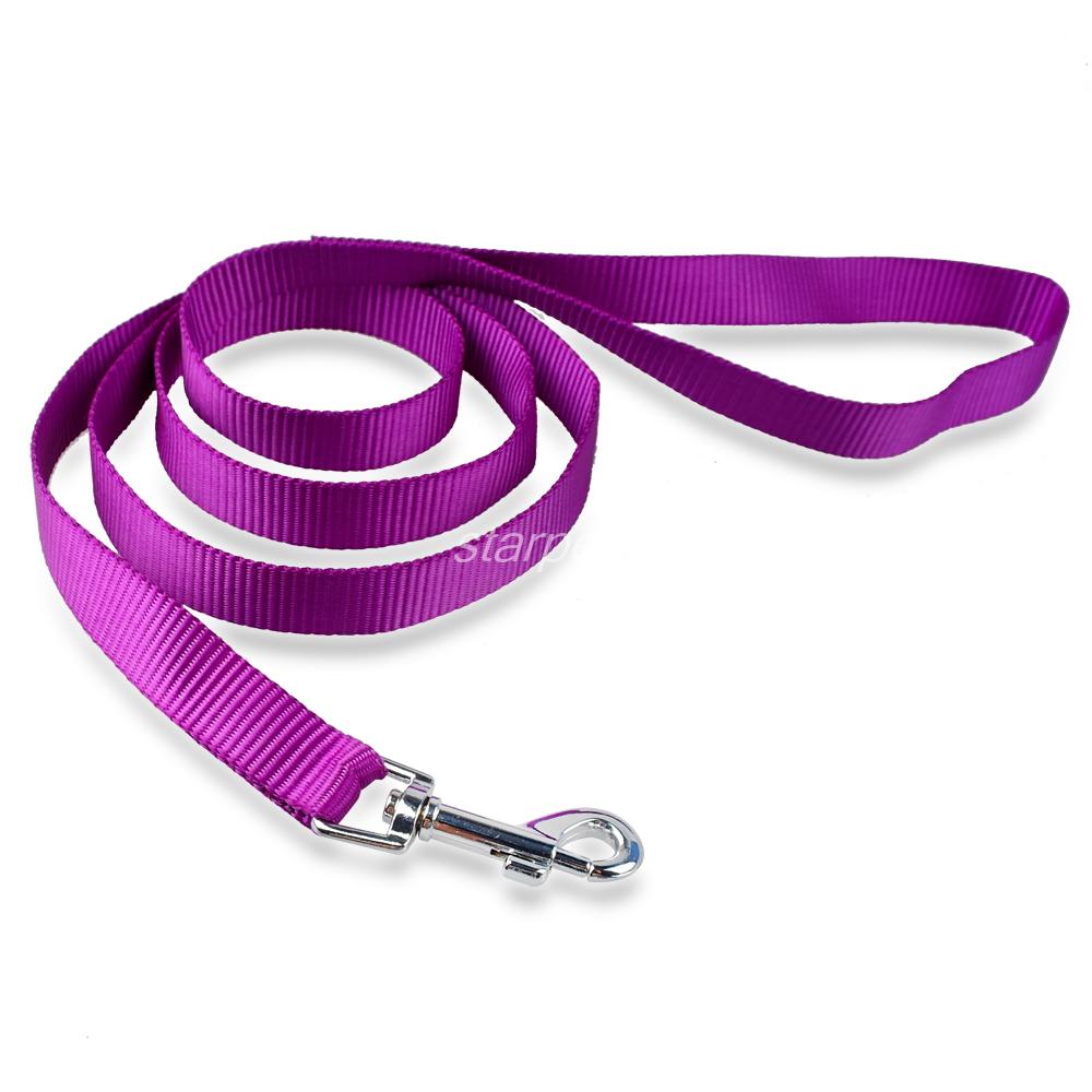 Wholesale-Nyon Puppy Pet Dog Walking Leash Lead Black Purple Blue Red for Small Medium Large dogs