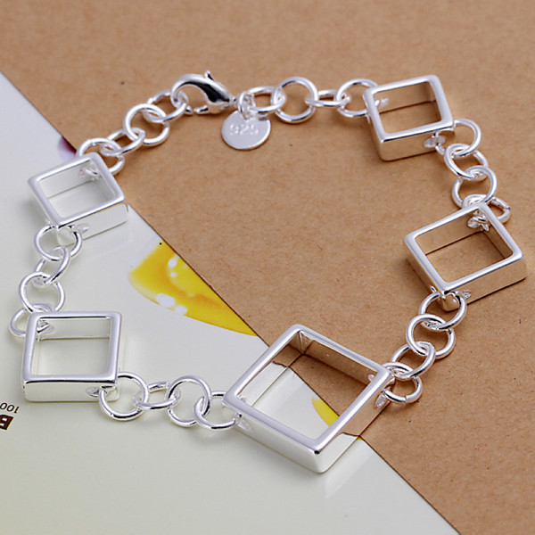 Hot sale best gift 925 silver Full Quartet grid bracelets DFMCH204,fashion 925 sterling silver plated Chain link bracelets high grade
Hot sale best gift 925 silver Full Quartet grid bracelets DFMCH204,fashion 925 sterling silver plated Chain link bracelets high grade