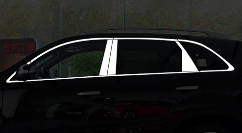 For Kia Sorento 2009 2010 2011 2012 2013 2014 Chrome Covers Chromium Styling Car Full Window Trim Decoration Auto Accessories