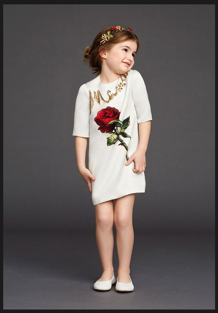 New Spring Big Girls Princess Dress Round Collar Sequins Rose Embroidery Dress Half Sleeve Air Cotton Children Clothing Kids Dresses 10813, White
New Spring Big Girls Princess Dress Round Collar Sequins Rose Embroidery Dress Half Sleeve Air Cotton Children Clothing Kids Dresses 10813, White