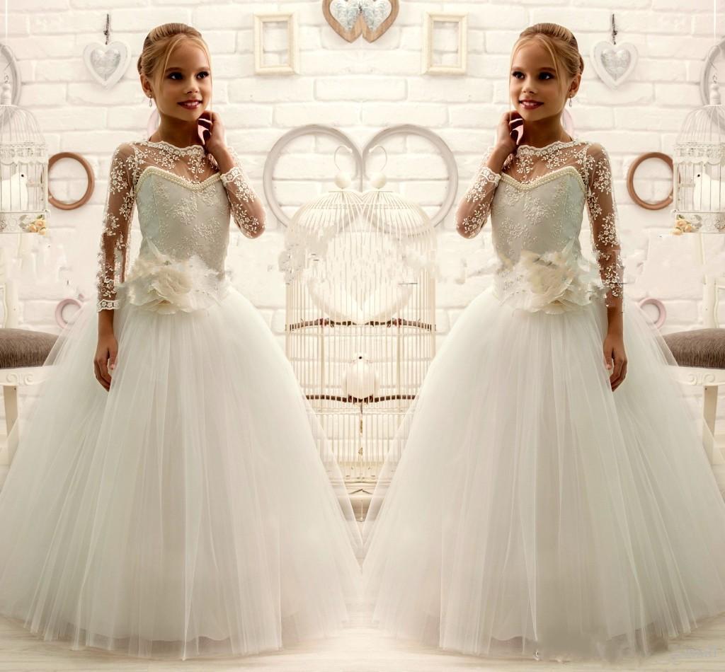 New Lovely Kids Formal Wear A Line Sheer Neck Lace Handmade Flower Sahses Girls' Dresses Tiered Tulle Kids Flower Girl's Gowns, Black
New Lovely Kids Formal Wear A Line Sheer Neck Lace Handmade Flower Sahses Girls' Dresses Tiered Tulle Kids Flower Girl's Gowns, Black