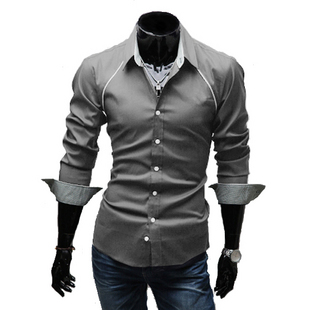 Wholesale-Free Shipping New fashion Mens shirts Hot classical business shirt men slim fit stylish dress long sleeve formal shirts
