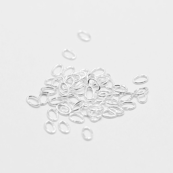 Strong DIY oval jump ring jewelry findings multi-usage open oval split ring nickle free brass material 4mm 5mm gold silver plated 500pcs/lot