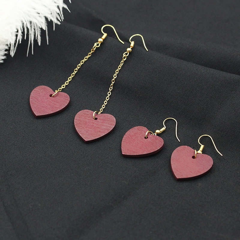 New Women Fashion Wine Red Wood Dangle Earrings Vintage Simple Circle Heart Wooden Drop Earring Pendant Femme Ear Jewelry
New Women Fashion Wine Red Wood Dangle Earrings Vintage Simple Circle Heart Wooden Drop Earring Pendant Femme Ear Jewelry