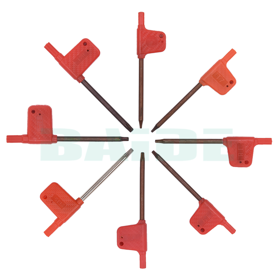 T6 T7 T8 T9 T10 T15 T20 Torx Screwdriver Lathe Turning Tool Boring Bar Wrenches for Insert Tools 1000pcs/lot
T6 T7 T8 T9 T10 T15 T20 Torx Screwdriver Lathe Turning Tool Boring Bar Wrenches for Insert Tools 1000pcs/lot