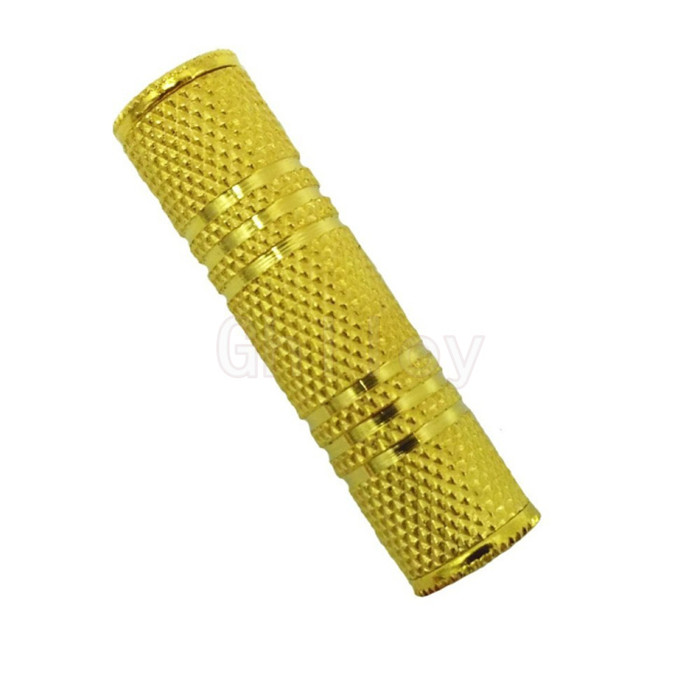 3.5mm Female to 3.5 mm Female Audio Adapter Coupler Jack Connector joiner for joining 2 aux cables 100pcs