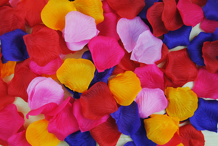 Artificial Silk Rose Flowers Petals Wedding Table Decoration Petal Flower Weddi…